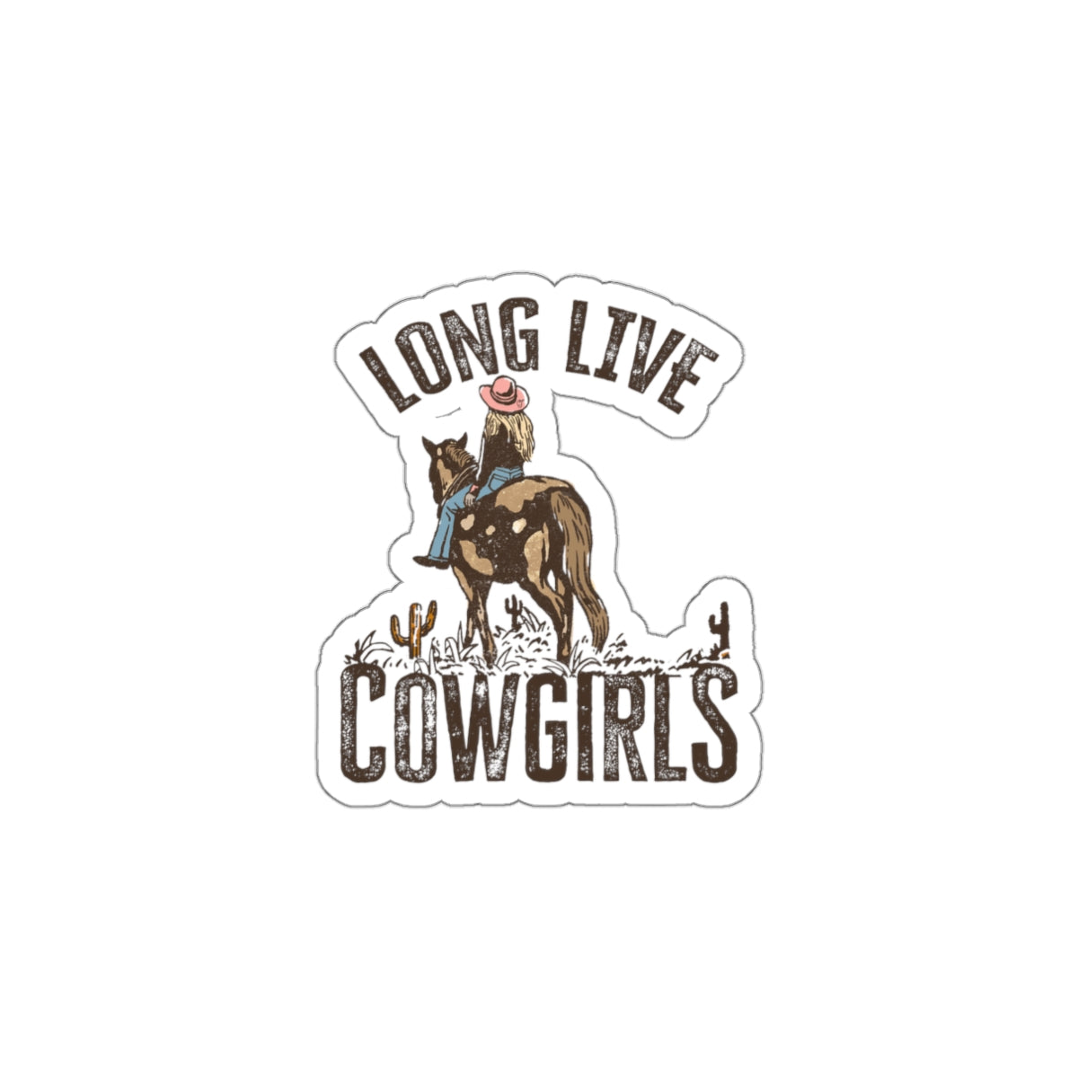 CJ Long Live Cowgirls Sticker