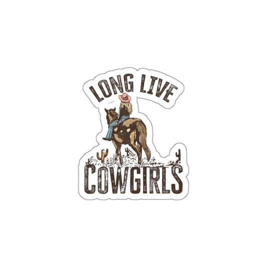 CJ Long Live Cowgirls Sticker