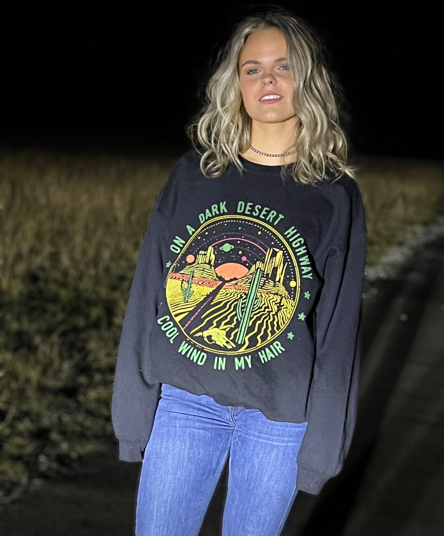 CJ Desert Highway Crewneck Sweatshirt