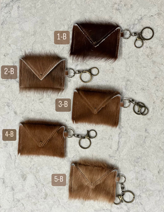 Hair on Hide Keychain Wallet